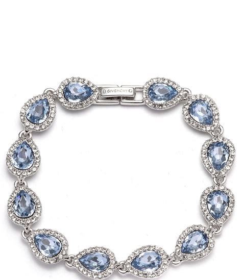 givenchy silver tone crystal bracelet|buy Givenchy bracelet online.